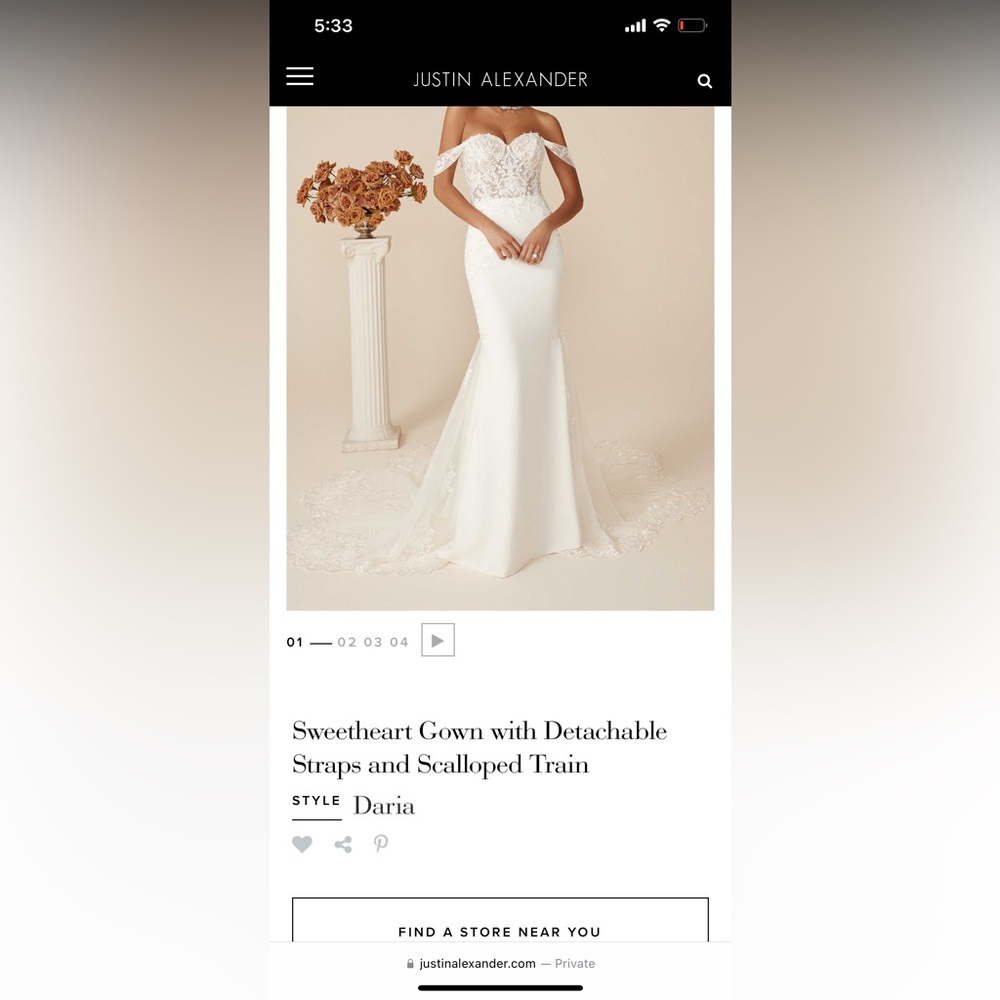 Justin Alexander “Daria” Wedding Dress